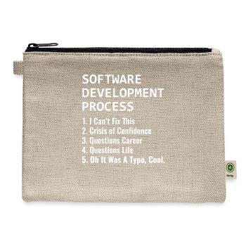 Software Development Process For Software - Hemp Carry All Pouch - natural - Front