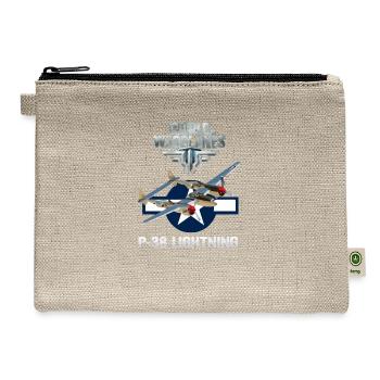 World Warbird P 38 - Hemp Carry All Pouch - natural - Front