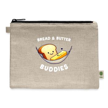 Bread and Butter Buddies - Hemp Carry All Pouch - natural - Front