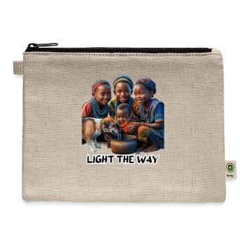 Light the way - Hemp Carry All Pouch - natural - Front