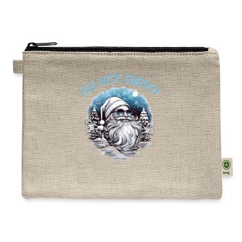 Christmas Funny Cool Xmas - Hemp Carry All Pouch - natural - Front
