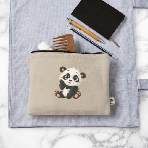 Blushing Baby Panda - Hemp Carry All Pouch