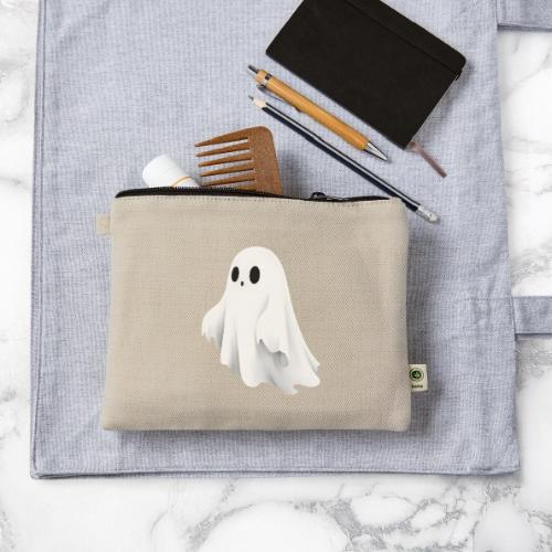 Cute Ghost Cartoon Design - Hemp Carry All Pouch