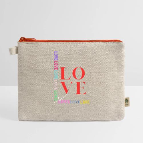 LOVE - Hemp Carry All Pouch