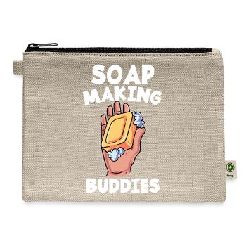 Soap Making Hygiene Washing Soap Buddies Cleaning - Hemp Carry All Pouch - natural - Front