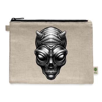Alien Devil - Hemp Carry All Pouch - natural - Front