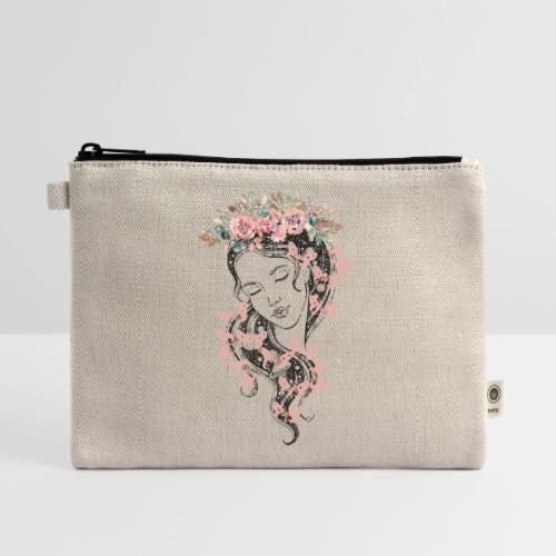 Butterfly Flower Goddess - Fairytale Design - Hemp Carry All Pouch