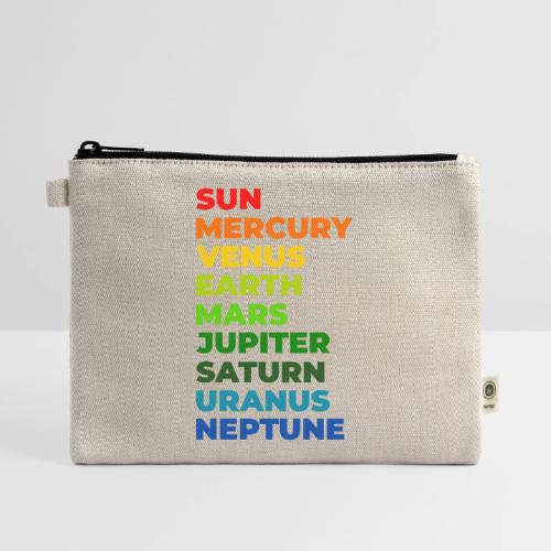 Color the solar system - Hemp Carry All Pouch