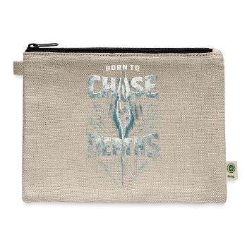 Freediving Apnea Diving Chase Depths - Hemp Carry All Pouch - natural - Front