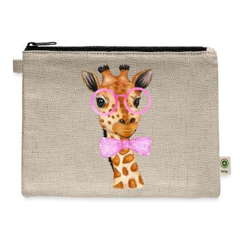 jungleanimalsB031 - Hemp Carry All Pouch - natural - Front
