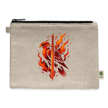 Blade of the Fearless - Hemp Carry All Pouch - natural - Front