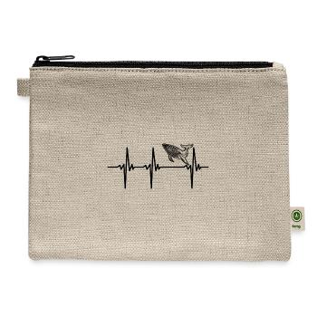 Heartbeat For Whales - Hemp Carry All Pouch - natural - Front