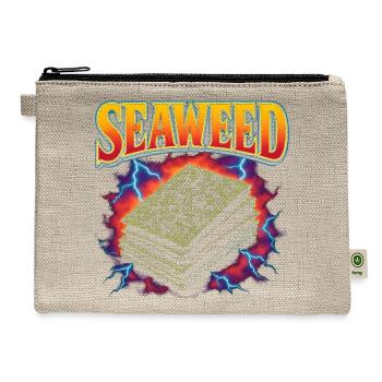 Seaweed Rolls Nori Favorite Food Weird 90s Seaweed - Hemp Carry All Pouch - natural - Front