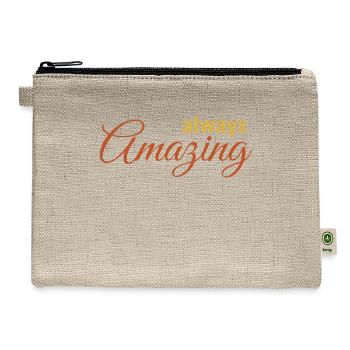 always amazing - Hemp Carry All Pouch - natural - Front