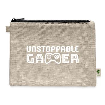 Unstoppable Gamer - Hemp Carry All Pouch - natural - Front