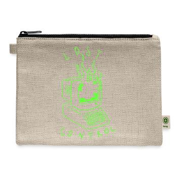 Lost Control: A Retro Computer Inspired Design - Hemp Carry All Pouch - natural - Front