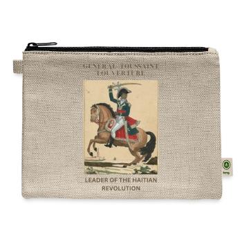 HAITI: Toussaint louverture - Hemp Carry All Pouch - natural - Front