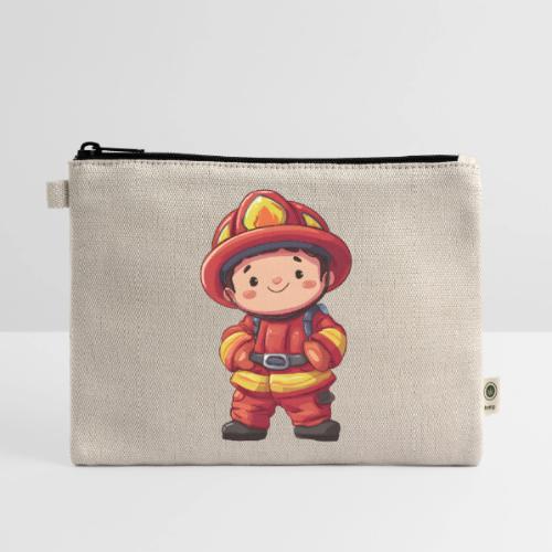 Friendly Firefighter Hero - Hemp Carry All Pouch
