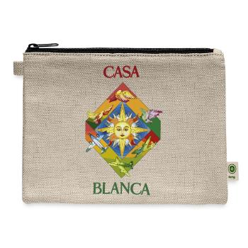 Casa Blanca Sun and Airfield Mosaic - Hemp Carry All Pouch - natural - Front