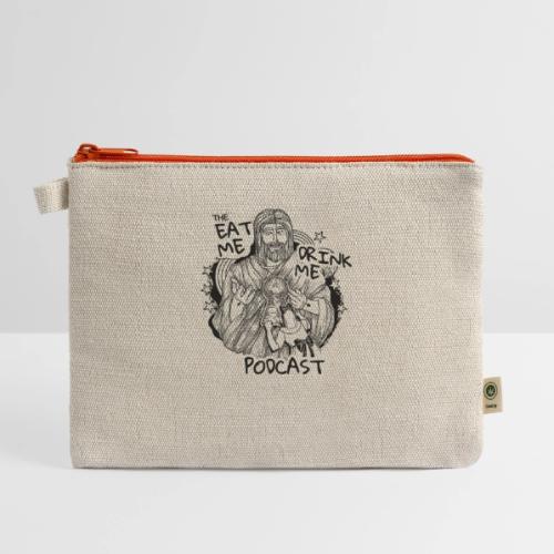 Eat Me Drink Me Podcast revamped logo - Hemp Carry All Pouch
