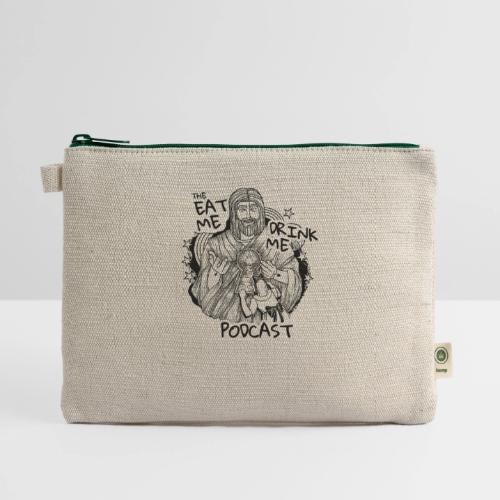 Eat Me Drink Me Podcast revamped logo - Hemp Carry All Pouch