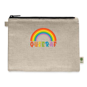 Queer Af - Hemp Carry All Pouch - natural - Front