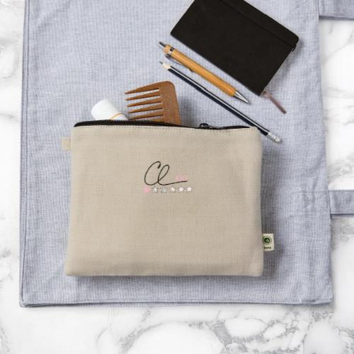 CL KID Logo (Pink) - Hemp Carry All Pouch