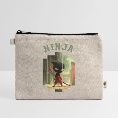 Cute Ninja Attack - Hemp Carry All Pouch
