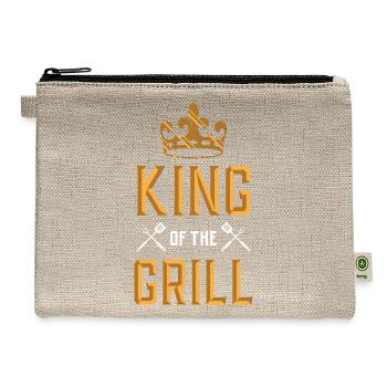 20200715 King Of The Grill - Hemp Carry All Pouch - natural - Front