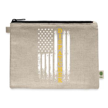 Dispatcher 911 Thin Gold Yellow Line - Hemp Carry All Pouch - natural - Front