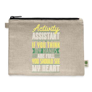 Activity Assistant Appreciation - Hemp Carry All Pouch - natural - Front