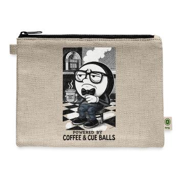 Powered by Coffee & Cue Balls - Hemp Carry All Pouch - natural - Front