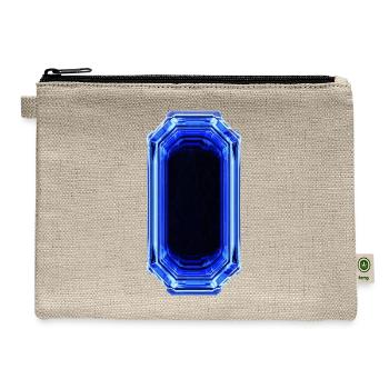 Sapphire Crystal - Hemp Carry All Pouch - natural - Front