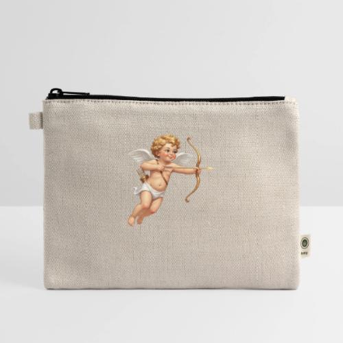 Cupid with twohearts set - Hemp Carry All Pouch