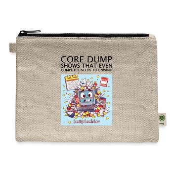 Core Dump - Hemp Carry All Pouch - natural - Front