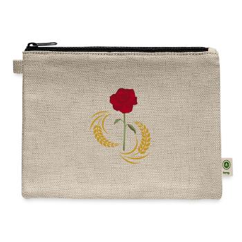 Bread And Red Roses - Hemp Carry All Pouch - natural - Front