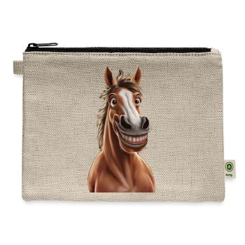 Horse - Hemp Carry All Pouch - natural - Front