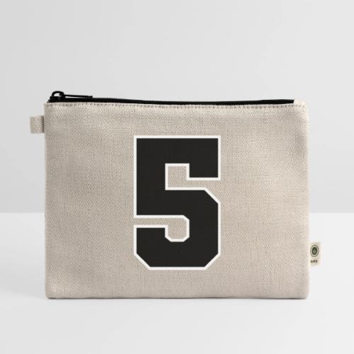 Varsity Number 5 Athletic Design - Hemp Carry All Pouch