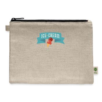 ice cream - Hemp Carry All Pouch - natural - Front