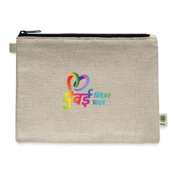 Mumbai Queer Pride - Hemp Carry All Pouch - natural - Front
