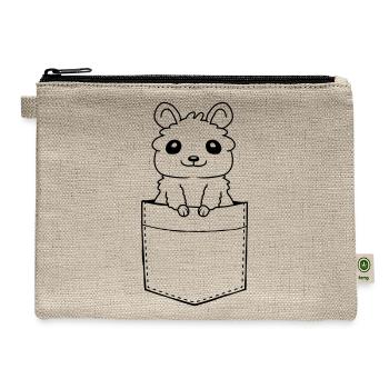 On the go shirt - Hemp Carry All Pouch - natural - Front