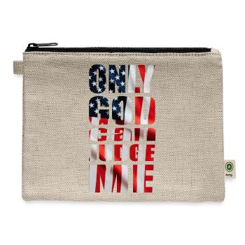 Only God can Judge Me usa - Hemp Carry All Pouch - natural - Front