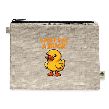 Duck Attitude Graphic Tee - Hemp Carry All Pouch - natural - Front