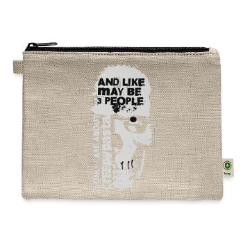 Creepypasta Clothes Cosplay Premium - Hemp Carry All Pouch - natural - Front