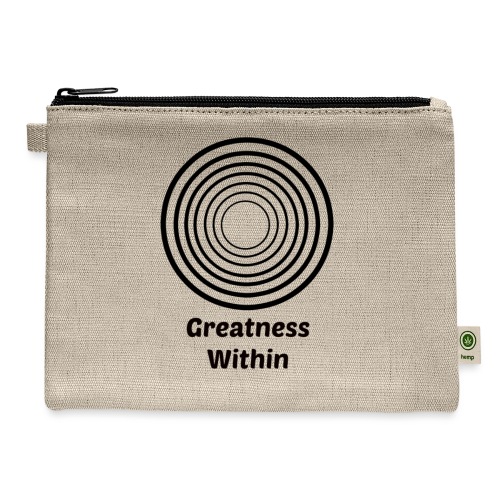 Greatness Within - Hemp Carry All Pouch
