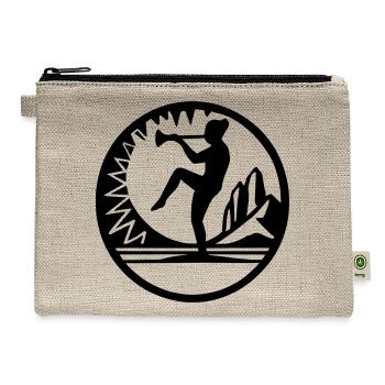 Horn Dancer Emblem - Hemp Carry All Pouch - natural - Front