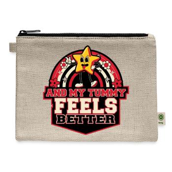 Star Cheer Tummy Feels Better - Hemp Carry All Pouch - natural - Front