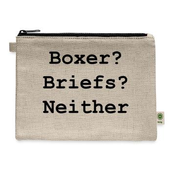 That's kind of personal, you know! - Hemp Carry All Pouch - natural - Front
