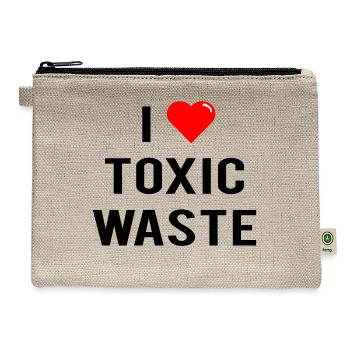 I Love Toxic Waste - Hemp Carry All Pouch - natural - Front