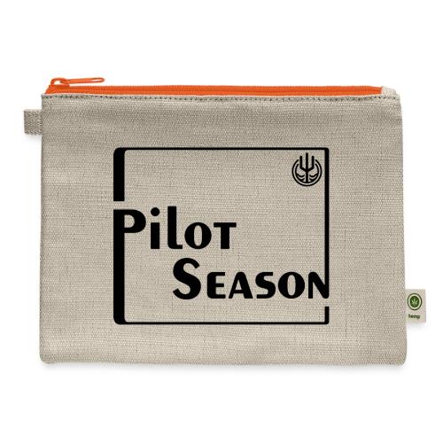 Pilot Season - Black - Hemp Carry All Pouch